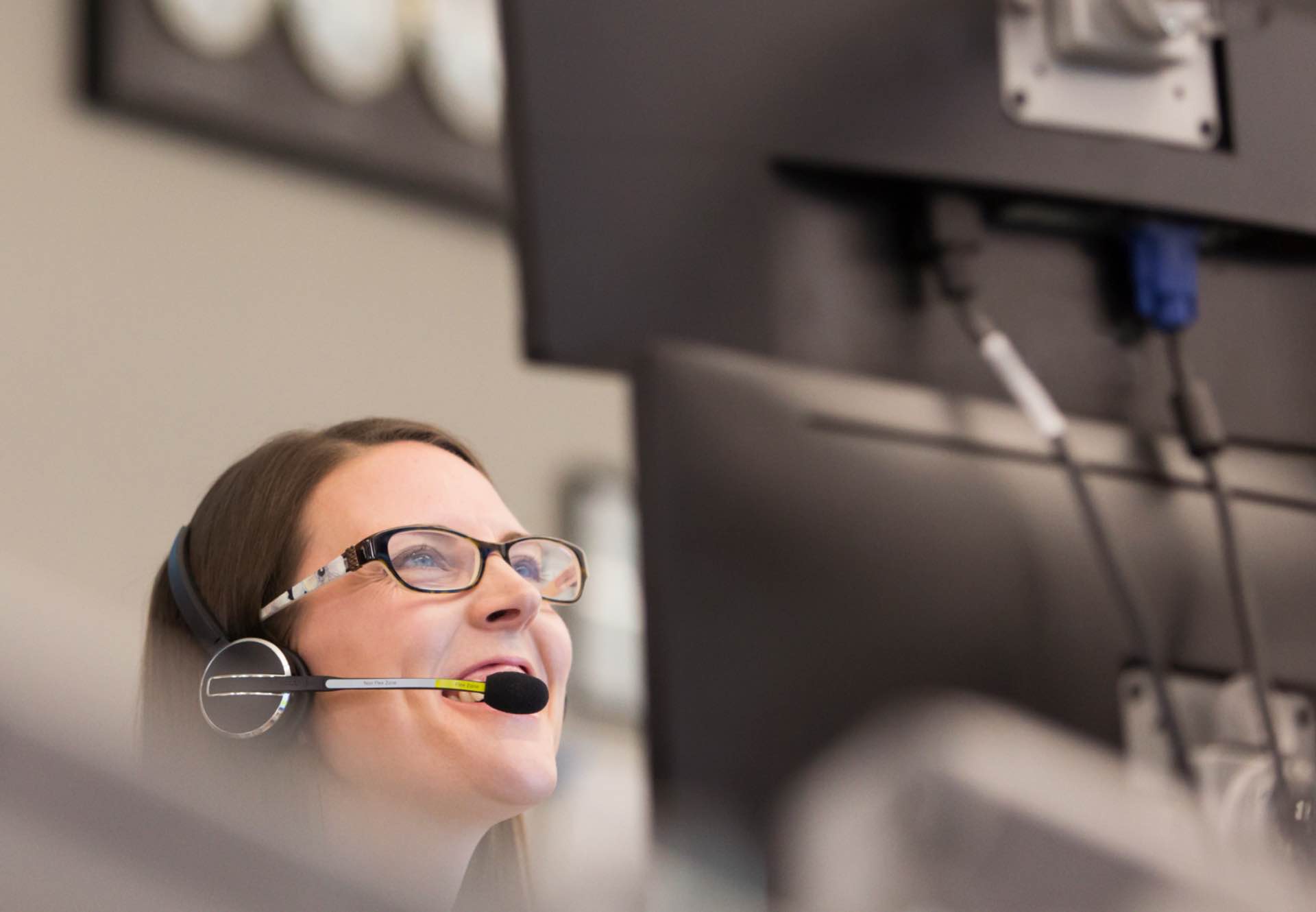 women with headsets